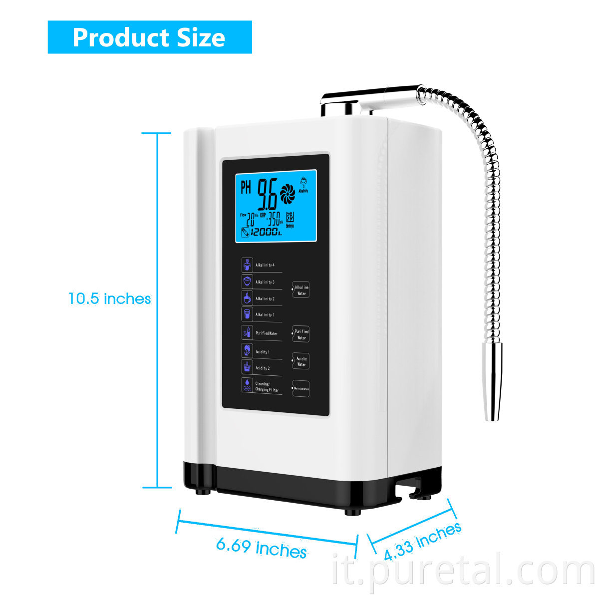 Kangen Water Machine Alcaline Acqua ionizzatore Purificatore Giappone